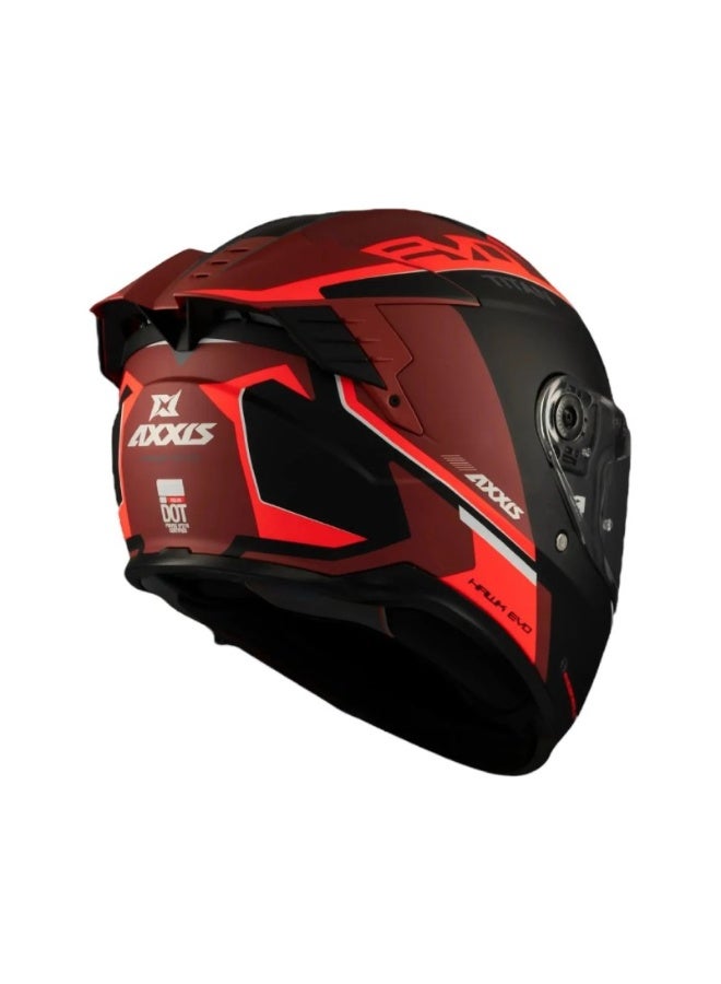 AXXIS FF122 HAWK SV EVO Titan B5 Full Face Helmet - Image 2